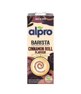 Ovseno-sójový nápoj Alpro Barista s príchuťou škoricové rolky 1ℓ