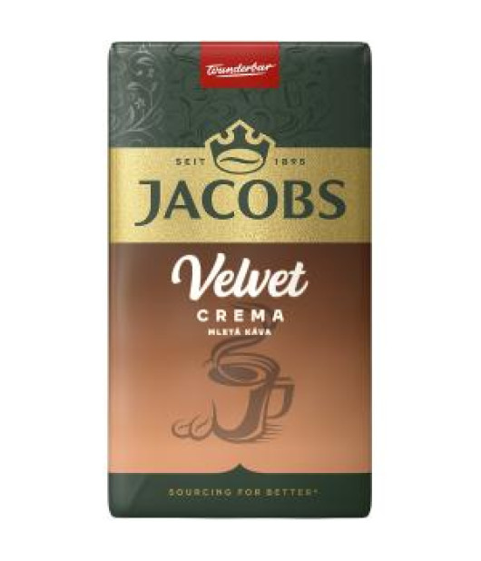 Káva Jacobs Velvet Crema mletá 250g