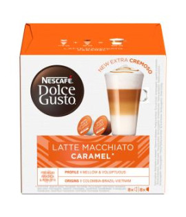 Kávové kapsule DOLCE GUSTO Latte Macchiato Caramel (16 ks)
