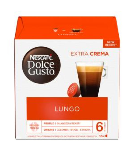 Kávové kapsule DOLCE GUSTO Caffé Lungo (16 ks) Kávové kapsule DOLCE GUSTO Caffé Lungo (16 ks)