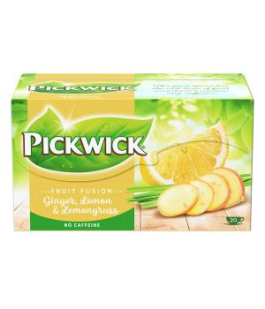Čaj PICKWICK zázvor s citrónom a citrónovou trávou HB 20 x 2g