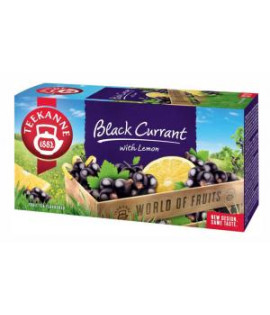 Čaj TEEKANNE ovocný Black Currant with Lemon HB 20 x 2,5g