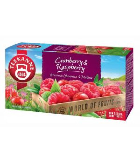Čaj TEEKANNE ovocný HB Cranberry & Raspbery HB 20 x 2,25g Čaj TEEKANNE ovocný HB Cranberry & Raspbery HB 20 x 2,25g