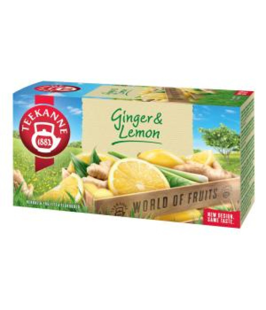 Čaj TEEKANNE ovocný Ginger & Lemon HB 20 x 1,75g Čaj TEEKANNE ovocný Ginger & Lemon HB 20 x 1,75g