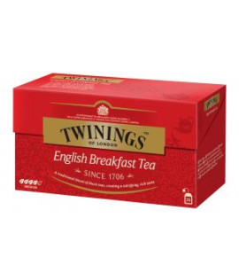 Čaj Twinings čierny English Breakfast HB 25 x 2g