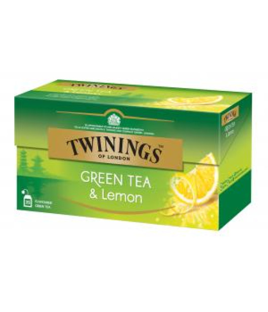 Čaj Twinings zelený & Lemon HB 25 x 5g Čaj Twinings zelený & Lemon HB 25 x 5g