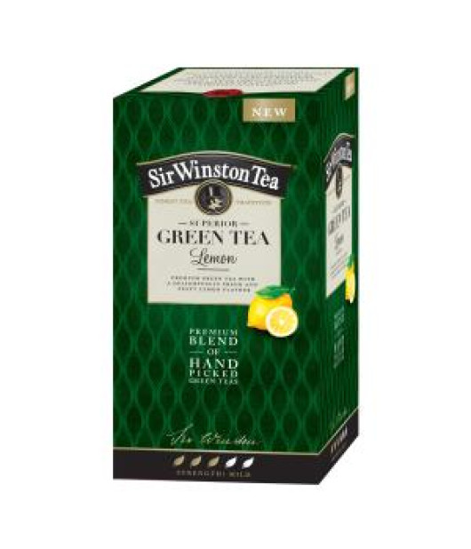 Čaj SIR WINSTON Green Tea Lemon HB 20 x 1,75g Čaj SIR WINSTON Green Tea Lemon HB 20 x 1,75g