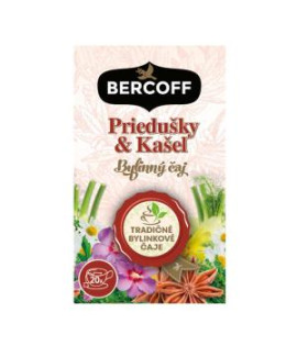 Čaj Bercoff Klember bylinný Priedušky a Kašeľ HB 30 g