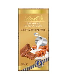 Lindt PREMIUM mliečna čokoláda so slaným karamelom 100g
