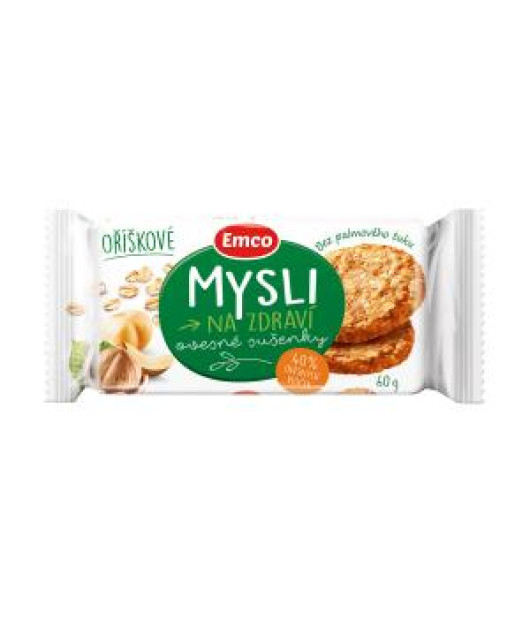 Ovsené sušienky MYSLI 60 g orieškové Ovsené sušienky MYSLI 60 g orieškové
