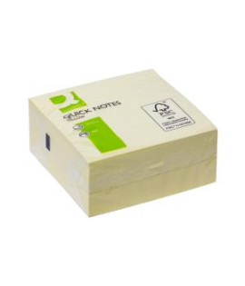 Samolepiaci bloček Q-CONNECT 76x76 mm, 400 l, žltá