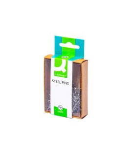 Špendlíky poniklované Q-CONNECT strieborné 30mm