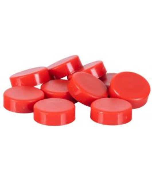 Magnety Q-CONNECT okrúhle, 20 mm, 10 ks, červene Magnety Q-CONNECT okrúhle, 20 mm, 10 ks, červene