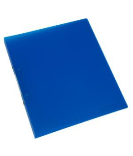 Zakladač 2-krúžkový Q-CONNECT celoplastový 1,6cm transparentný modrý