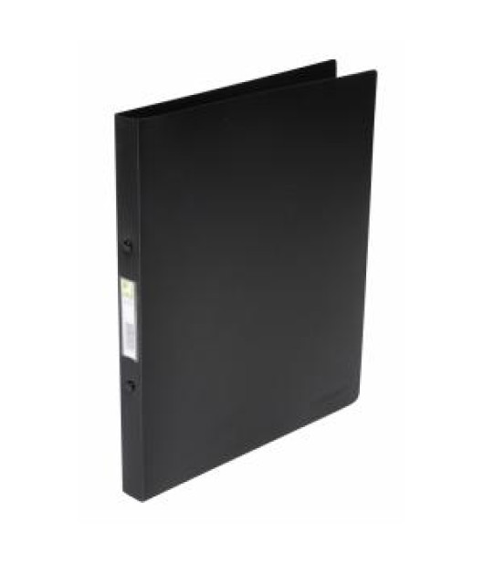 Zakladač 4-krúžkový Q-CONNECT celoplastový 1,6cm transparentný čierny