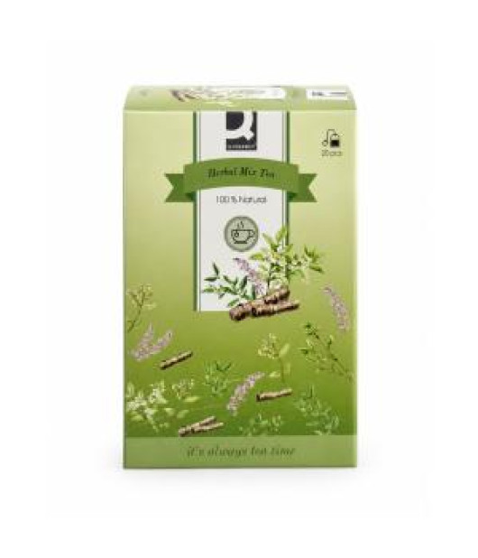 Čaj Q-CONNECT bylinný Herbal mix HB 20 x 1,25g Čaj Q-CONNECT bylinný Herbal mix HB 20 x 1,25g