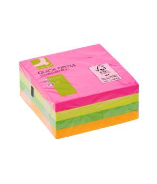 Samolepiaci bloček Q-CONNECT 76x76 mm, 400 l, neónová Samolepiaci bloček Q-CONNECT 76x76 mm, 400 l, neónová