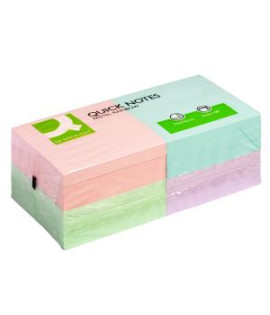 Samolepiaci bloček Q-CONNECT pastelové 76x76mm 12x100 l