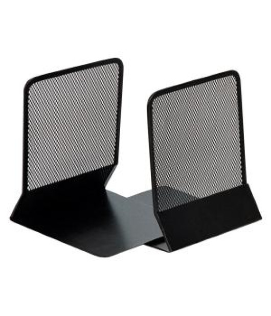 Drôtená zarážka na knihy a zakladače 130x155x165mm čierna 2ks