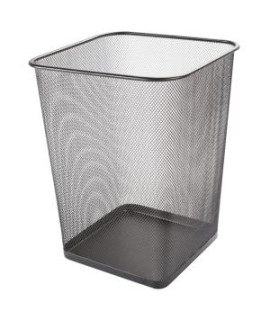 Drôtený kôš 18 ℓ hranatý čierny