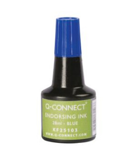 Pečiatková farba Q-CONNECT modrá 28ml
