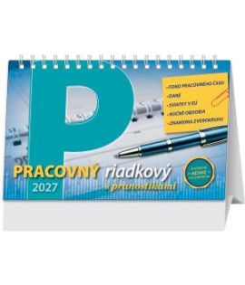 Stolový kalendár riadkový 23 x 14 cm - Pracovný 2027