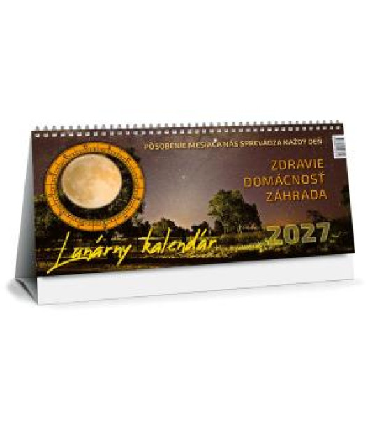 Stolový kalendár stĺpcový 28,5 x 13 cm - Lunárny 2027 Stolový kalendár stĺpcový 28,5 x 13 cm - Lunárny 2027