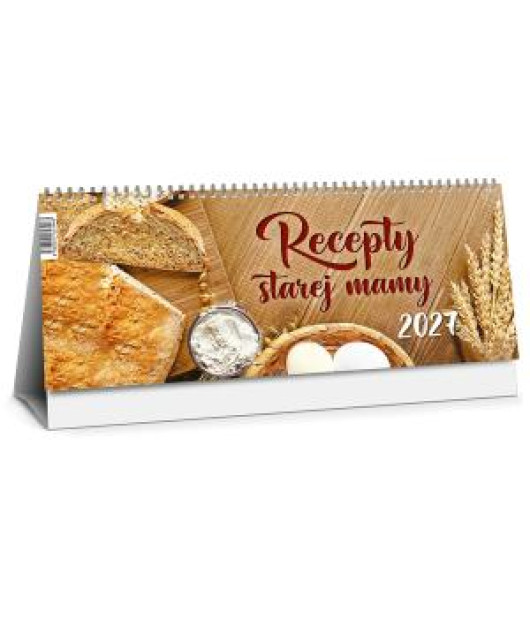Stolový kalendár riadkový 30 x 12 cm - Recepty starej mamy 2027 Stolový kalendár riadkový 30 x 12 cm - Recepty starej mamy 2027