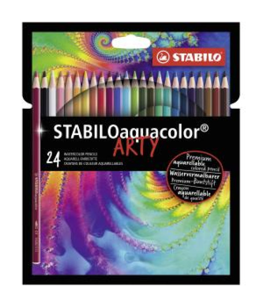 Farbičky STABILO aquacolor 24 ks sada ARTY