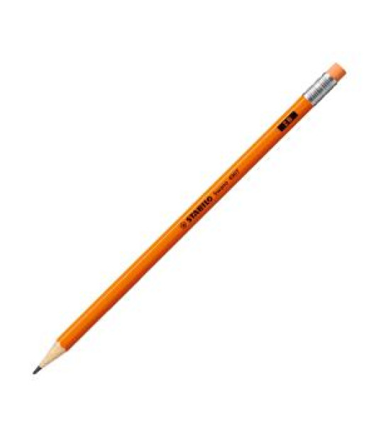 Ceruzka STABILO Swano Fluo s gumou oranžová 12ks Ceruzka STABILO Swano Fluo s gumou oranžová 12ks