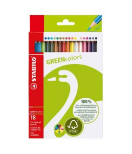 Farbičky STABILO GREENcolors 18ks