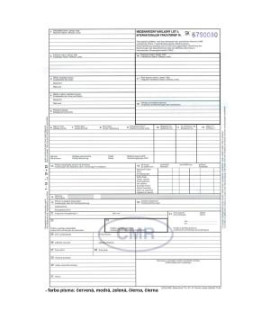 Tlačivo CMR 5-listov SK/DE