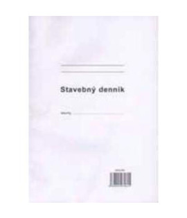 Stavebný denník, A4, 25x3+8 listov, samoprepis, číslovaný