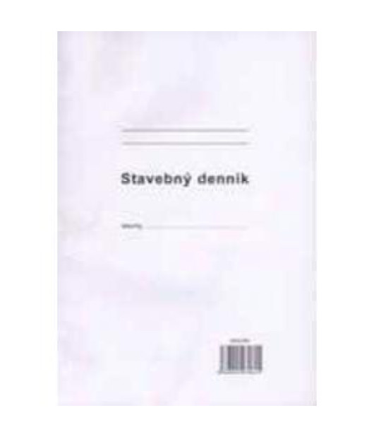 Stavebný denník, A4, 25x3+8 listov, samoprepis, číslovaný Stavebný denník, A4, 25x3+8 listov, samoprepis, číslovaný