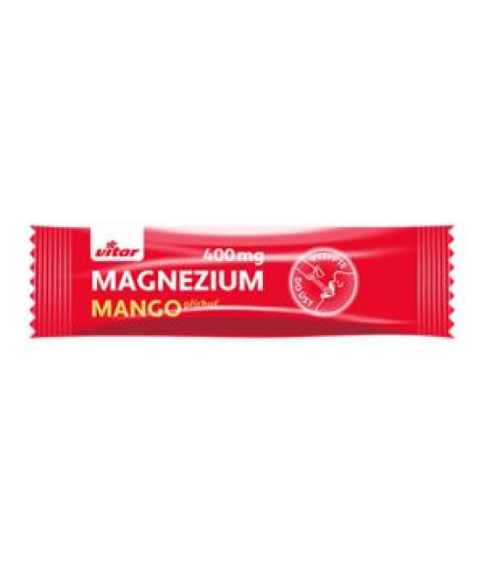 Vitar MAGNÉZIUM 400 mg+ vitamíny B6 a C s príchuťou manga, (20sáčkov)